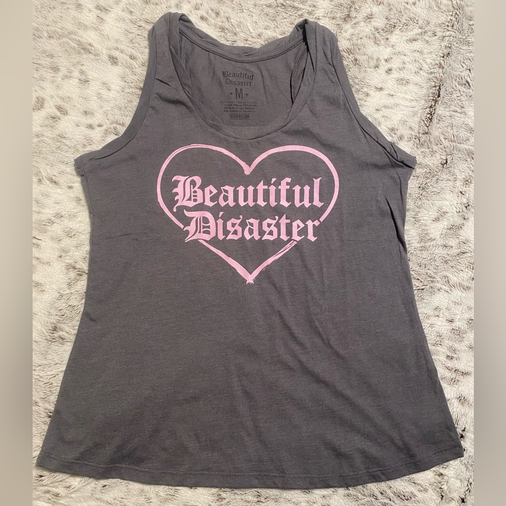 Beautiful Disaster tank top NWOT